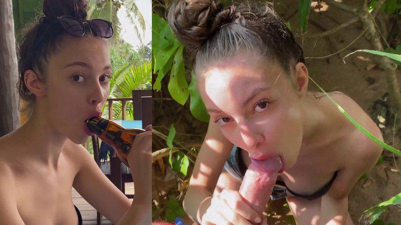 Solazola Sucks Her Man During Hot Vacation